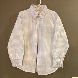 Gymboree Size Small Light Blue and White Button-Up Shirt